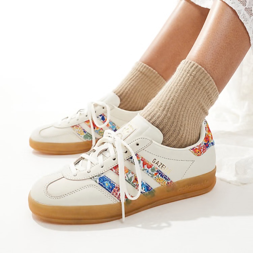 Brand New Authentic Adidas GAZELLE INDOOR X LIBERTY LONDON SHOES